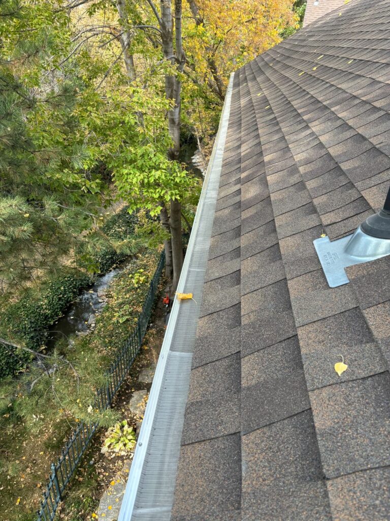 AquaPro installing stainless steel gutter screens in Utah